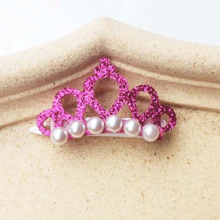 Glittering Crown Hair Clip for Small Pet Photography Daily Hair Styling Tool for Breeds Cats Everyday Wear Party Props