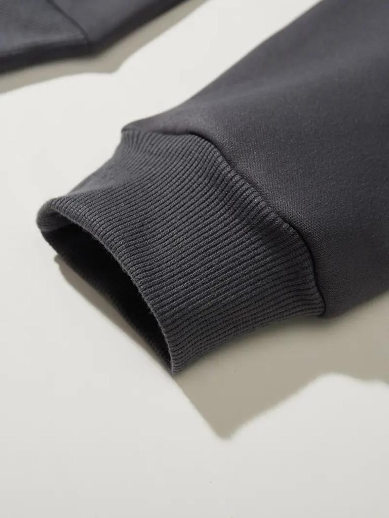 Oversized Streetwear Pullover Hoodie mit Frontreißverschluss Herren Kapuzensweatshirt Trendige Bekleidung Qualitätsnähte Modebegeisterte