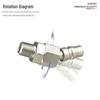 Pneumatic Universal Swivel Male Connector