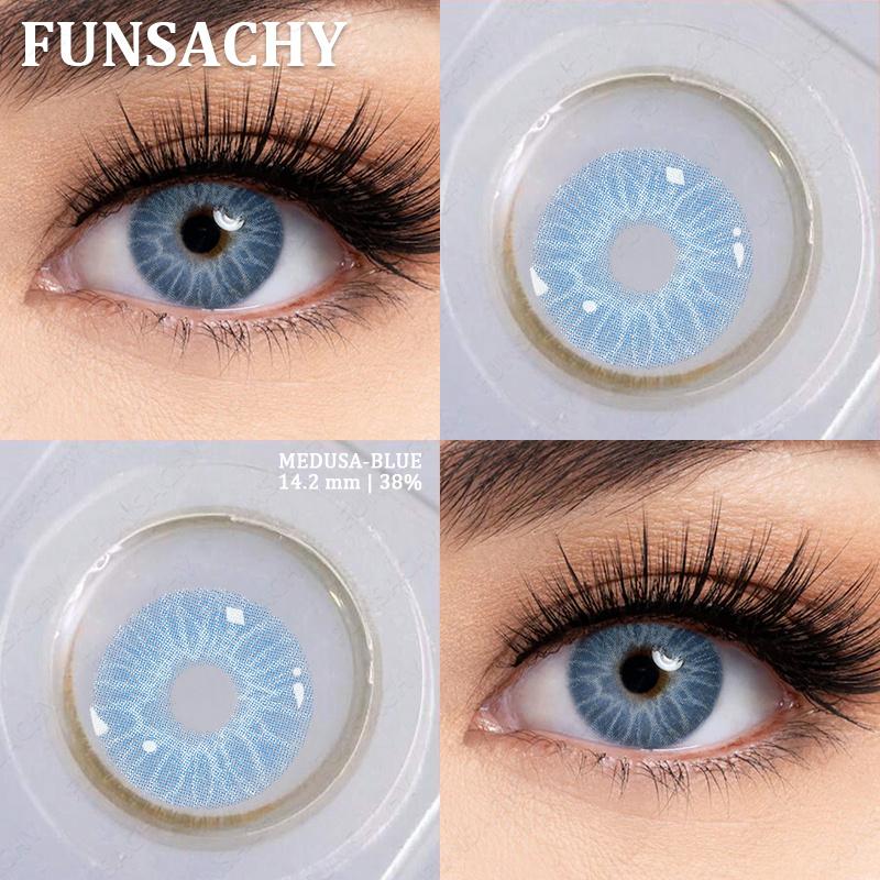 

FUNSACHY 1 пара контактных линз естественного цвета для ежегодного использования цветные контактные линзы для глаз натуральные зрачки цветные глаза