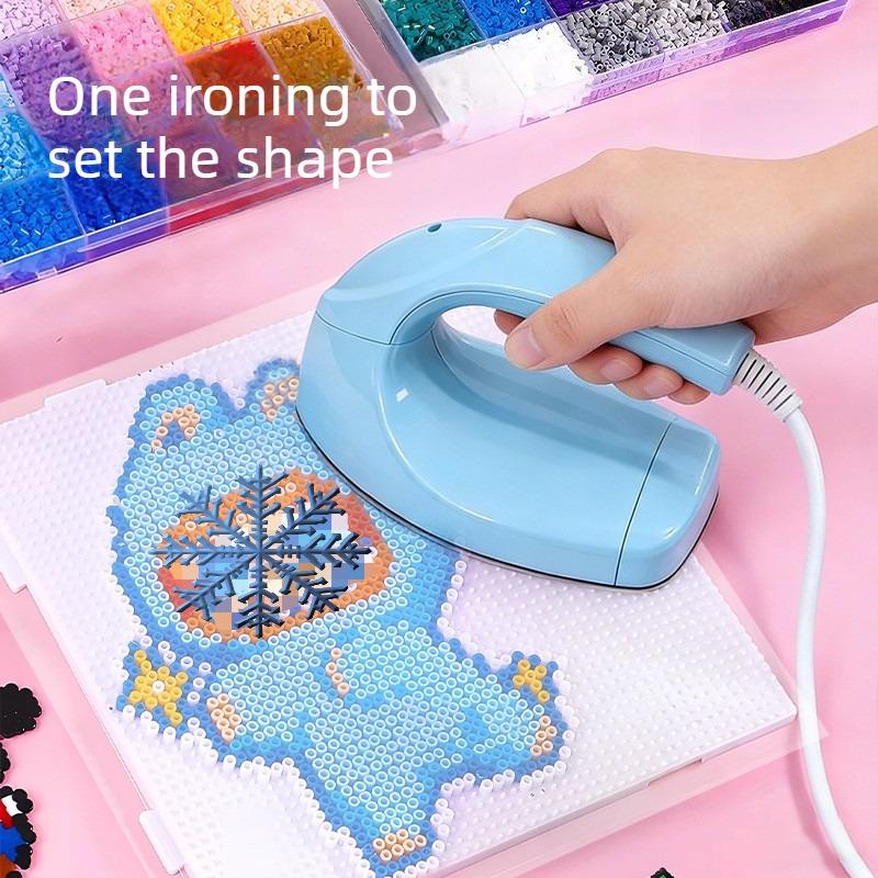 Mini Electric Iron Portable Beads Embossing Tools 30W Travel Handheld Steamer for Clothing Sewing Craft DIY Household