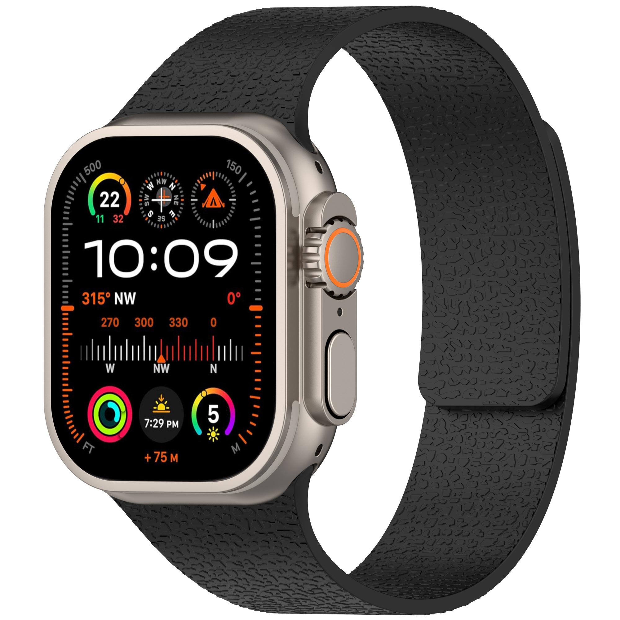 

Magnetic Strap for Apple watch Bands 40mm 44mm 46mm 45mm 49mm 42mm 38mm 41mm correa Bracelet iWatch Series 10 SE 9 8 7 6 Ultra 2 S10 46-42 44 45 49mm чёрный
