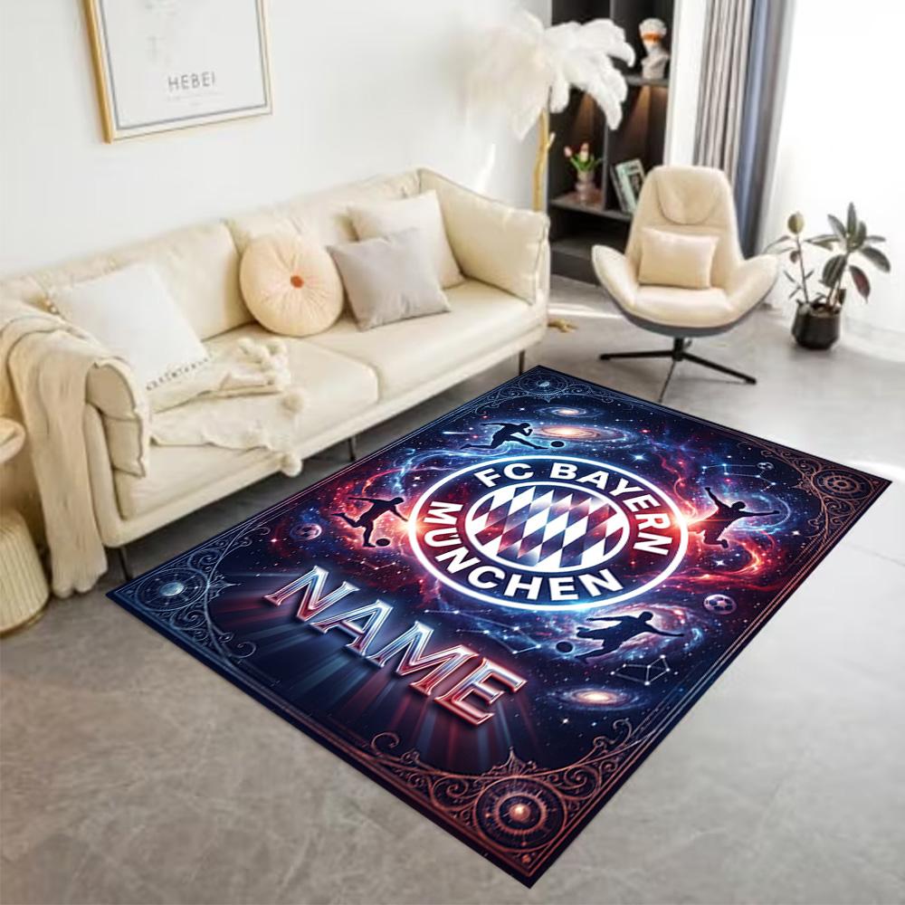 Bayern Munich Galaxy Art Area Rug Suitable for Game Room Foyer Outdoor Decorate room Anti-slip Rug Anime Office Decor