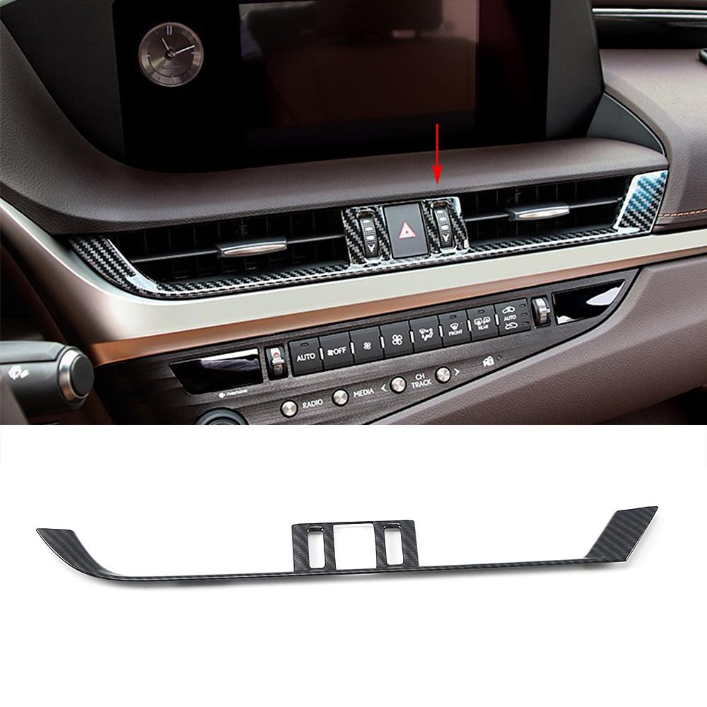 For Lexus ES ES200 ES250 ES300 ES350 2018 2023 Car Central Console Interior Part Carbon Fiber Color Refit Inner Styling