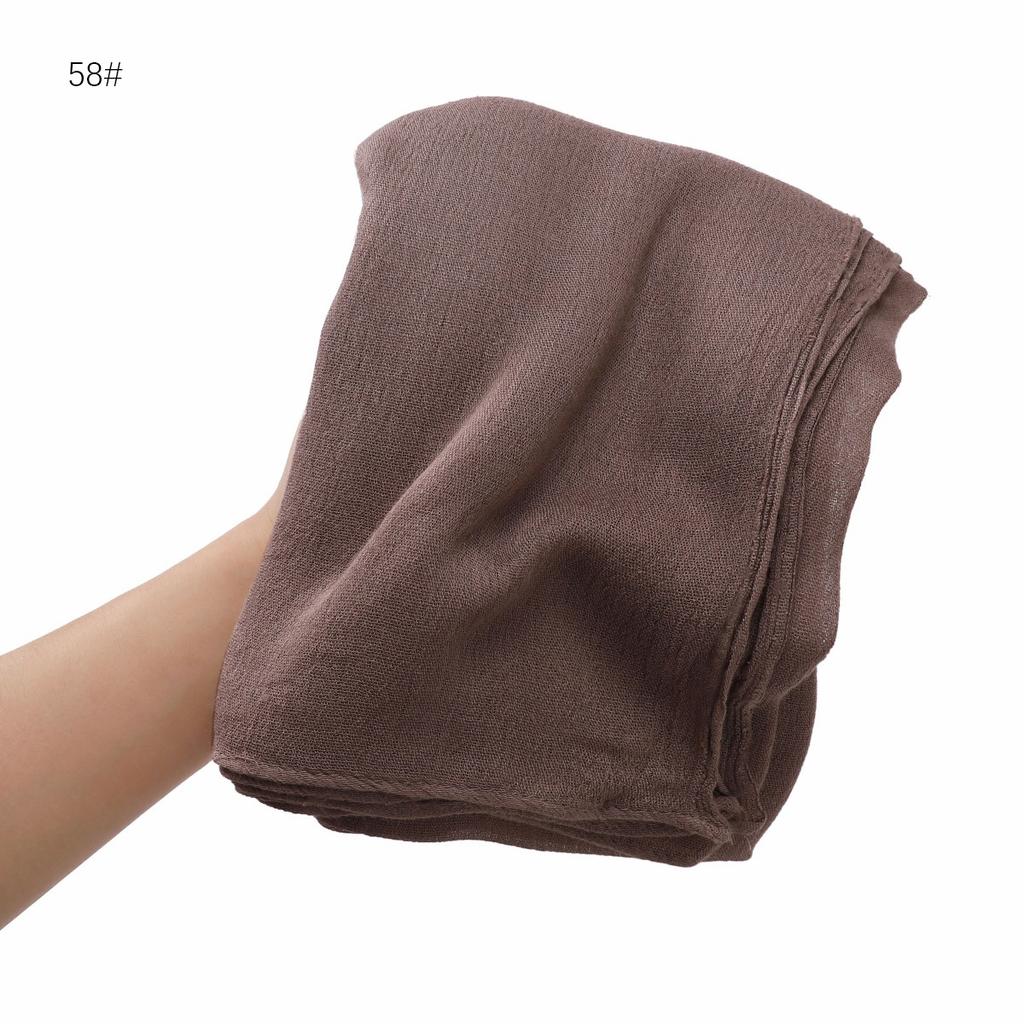 Foulard Hijab en coton rayonne uni uni pour femme, grande taille, châles et enveloppes de haute qualité, bandeau musulman, turban islamique