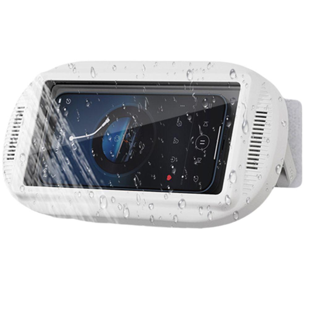 Waterproof Shower Phone Holder Wall Mount 480° Rotatable Phone Case Adjustable Enhanced Sound Mobile Phone Box Kitchen Bathroom