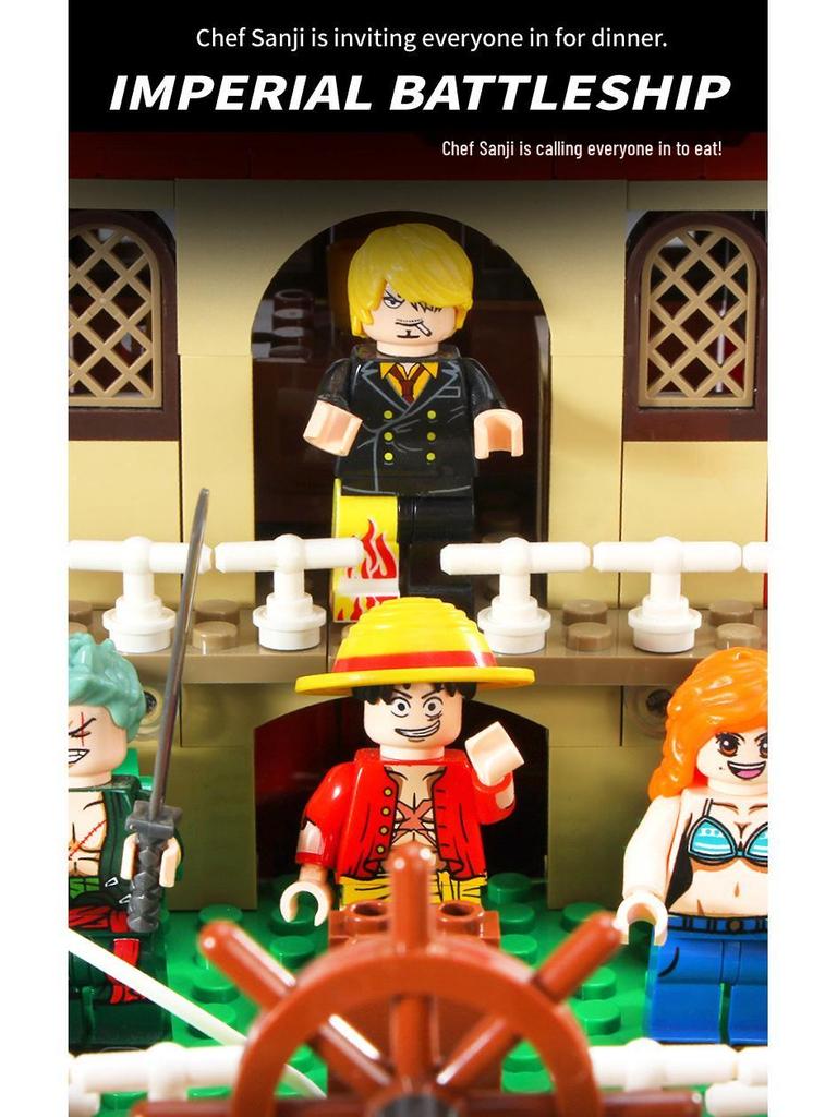 Thousand Sunny Schiff Kompatible Lego Steine - One Piece Pädagogisches Bauset für Jungen (S Marke 6298)