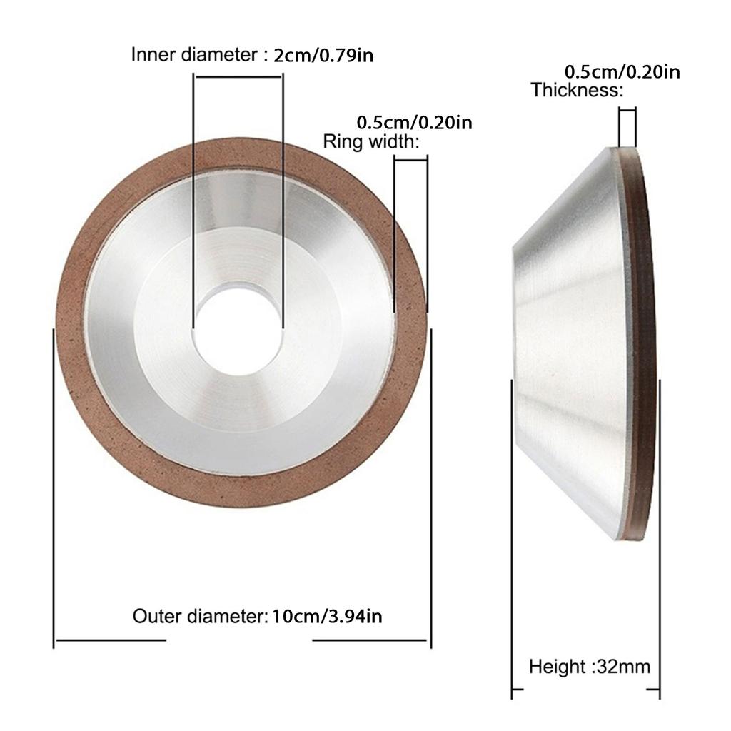 180 Grit Grinding Cup Wheel for Carbide Metal Grinder Disc for Saw Tooth Processing Steel Grinding Metalworking