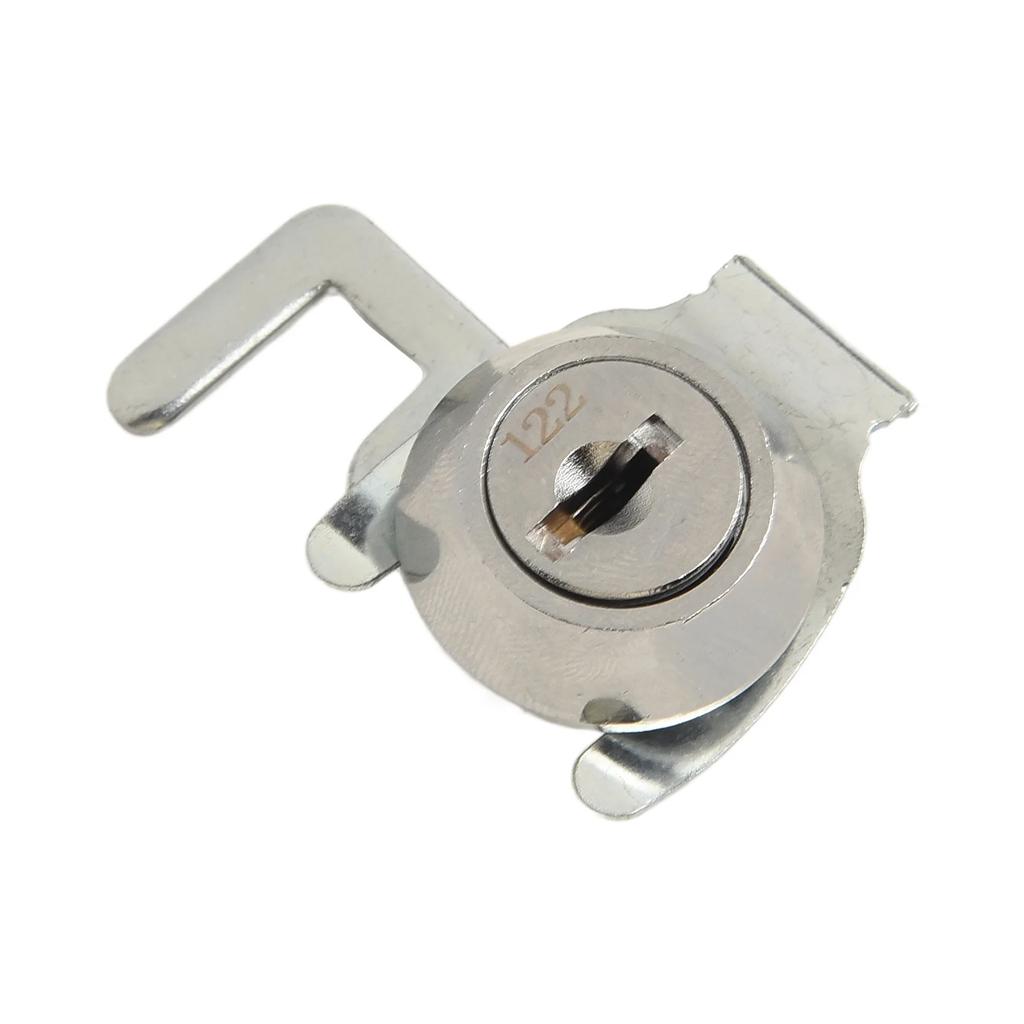 1set Lock & Hook With 2pcs Keys For Cam Lock With Quick Clip For Cash Drawer Locker Metal Cabinet Flight Box Lock Accessories