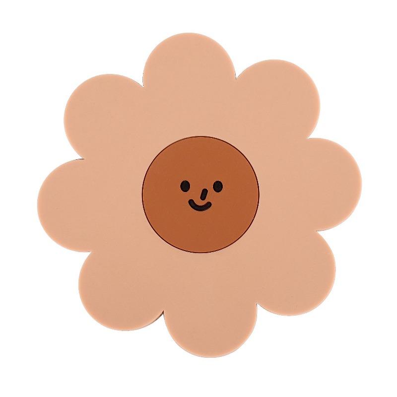 Silicone Heat Insulation Pads, Household Anti-slip Coasters, High-temperature Resistant Table, Bowl and Plate Pads, Sunflowers