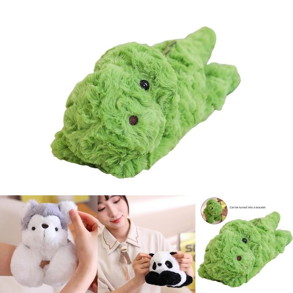 Panda Monkey Clap Bracelet Plush Toy Wristband Decorative Handicraft For Children 80 Characters