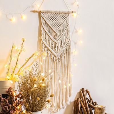Macrame tkaný nástenný záves Boho Chic bohémsky geometrický umelecký dekor pre bytový internát Dekorácia svadobnej hostiny