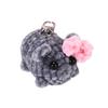 Lovely Squeaky Hamster Keychain with Violin Sound Sturdy Handknittes Plush Toy Charm for Bag and Car Decoration