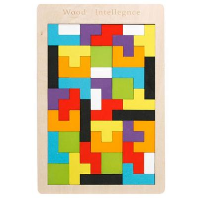 WoodentoyFactory Rushan Tetris Puzzle, 1 Set, 40 Peace, Korea Best Toddler Puzzle
