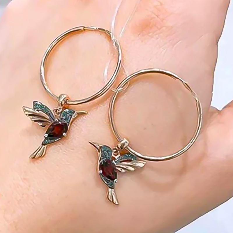 Popular Hummingbird Pendants Women's Accessories Earrings Long Tassels Fashion New Faces Thin Bird Ears