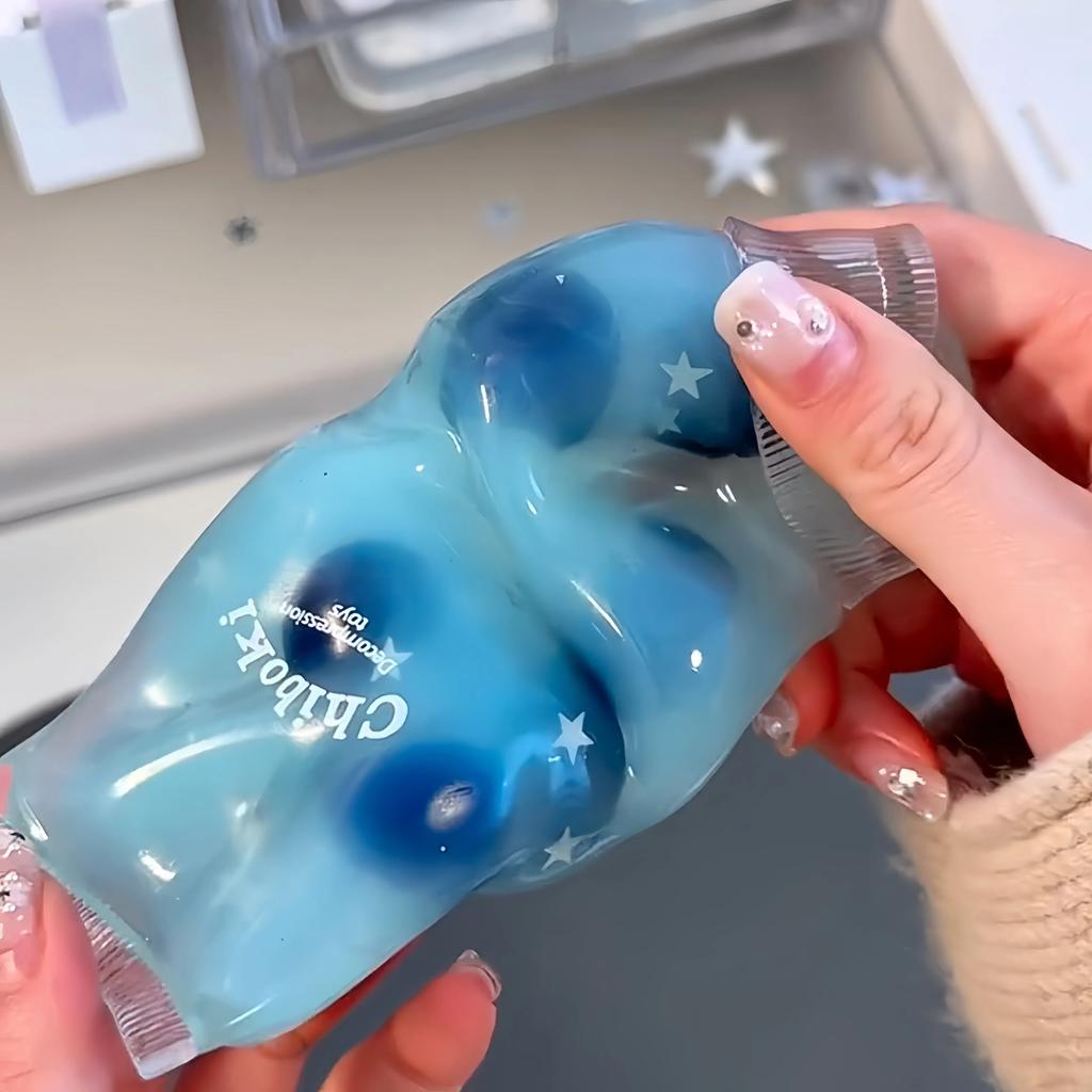 Chiboki Soft Slow Rising Squishy Stress Relief Toy Fruit Filled Deformable Squeeze Fidget Sensory Calm Down Maltose Toothpaste