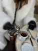 Eco-friendly Women's Long Faux Fox Fur Coat