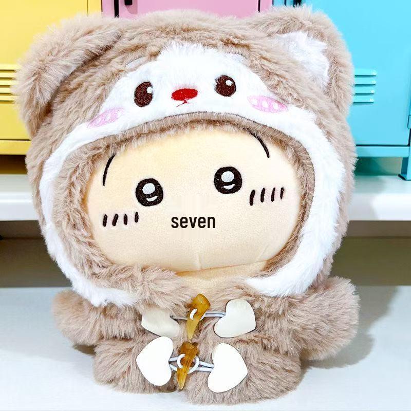 Usagi Cat Plush Toy with Little Hachi Dress-Up Clothes - Cute Gift Figure 20cm