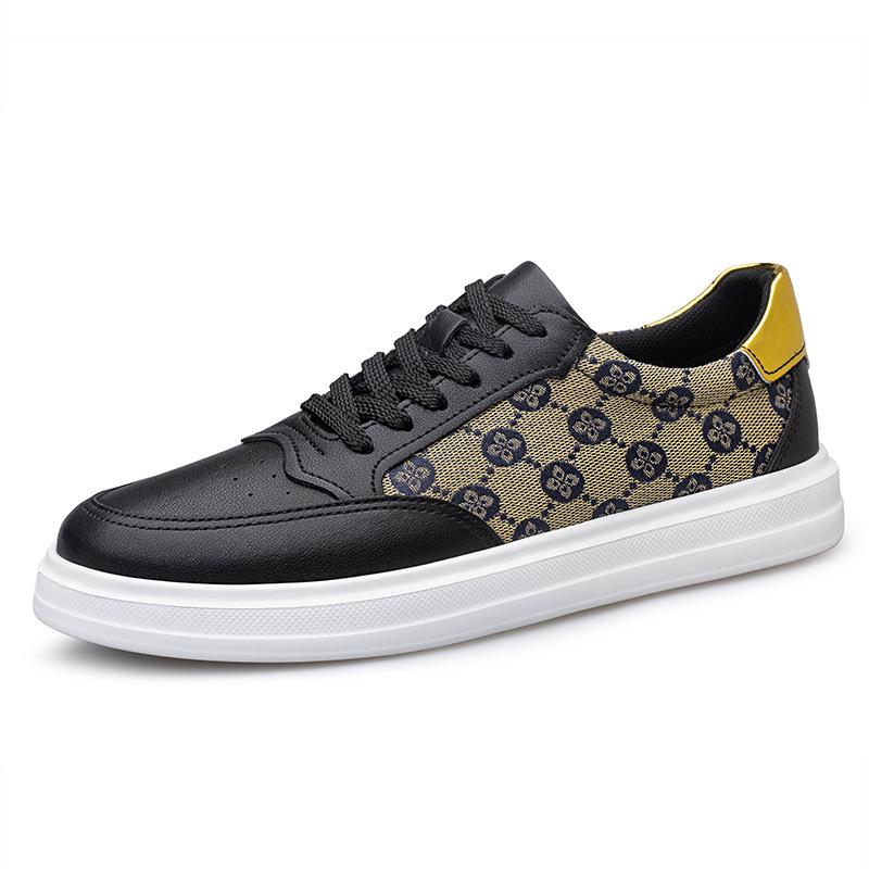 Men s Trendy Retro Printed Canvas Casual Shoes - White Luxury Fashion 41