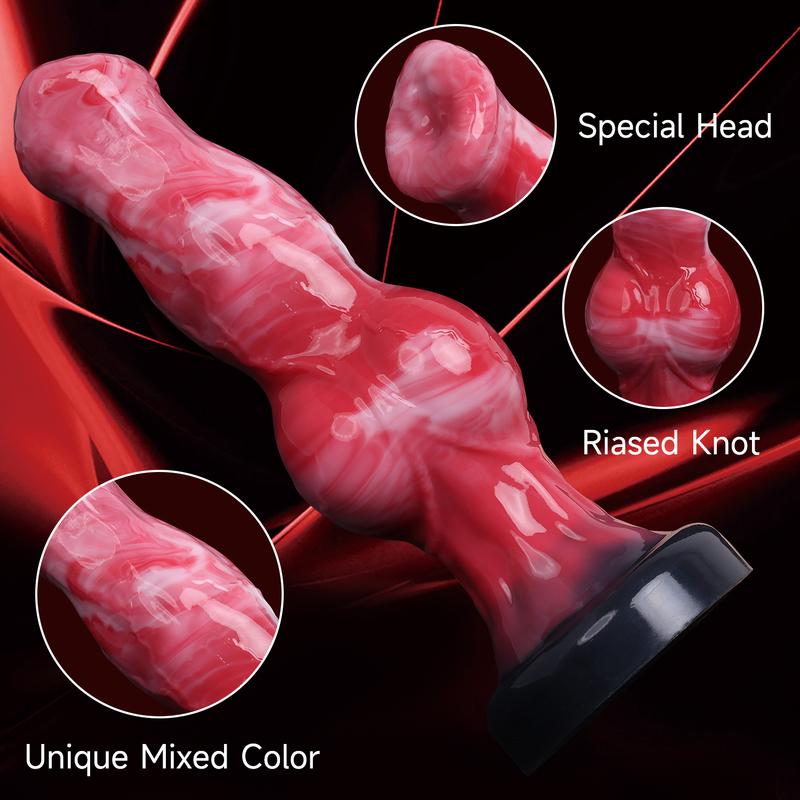 3 Size Dg Knot Dildos for Masturbating Vagina Massage Anal Plug Animal Penis Prostate Clit G-Spot Stimulation Sex Toys for Adult