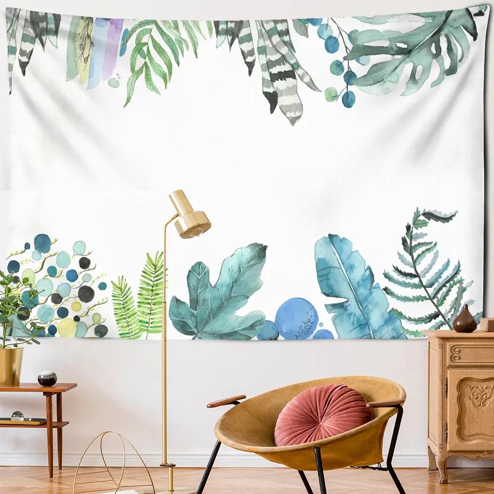 Creative Flowers Tapestry Nature Plant Floral Tapestry Wall Hanging Cloth Tapestries Home Bedroom Living Room Decor Tapestries
