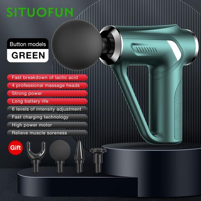 Massage Gun 32 Levels Deep Tissue Neck Body Back Muscle Sport Electric Pistol Massager Exercise Relaxation Pain Relief