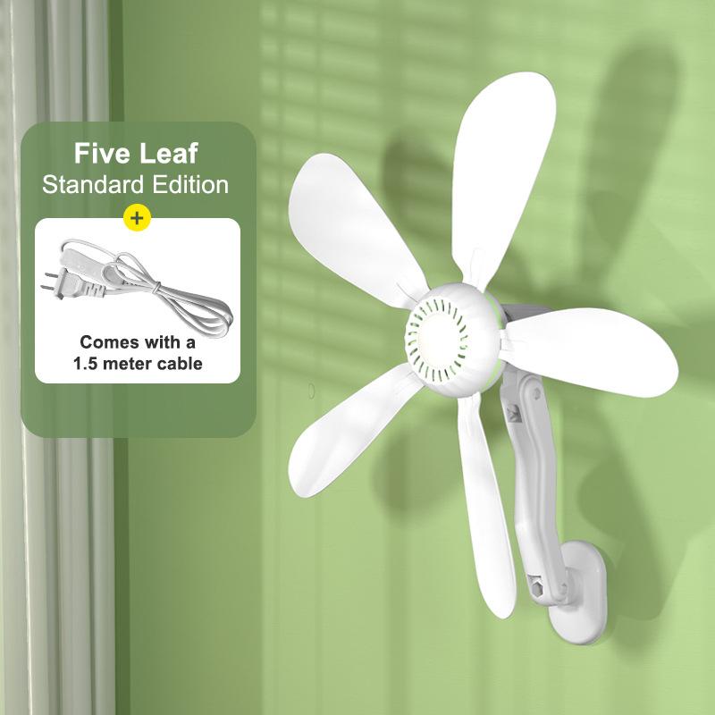 Wall Fan Small Wall Mounted Electric Fan No Drilling Required For Household/ Toilet/ Bathroom/ Kitchen