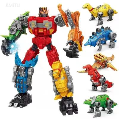 Robot Mecha Dinosaure Tyrannosaure Rex Transformation Créative Figurine d'Action Changeable Jouets pour Enfants