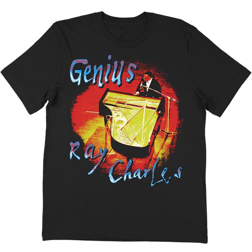 Vtg Ray Charles Genius Ray T Shirt For Men Heavy Cotton Black Shirt SE051 Unisex T-Shirt XXXXL
