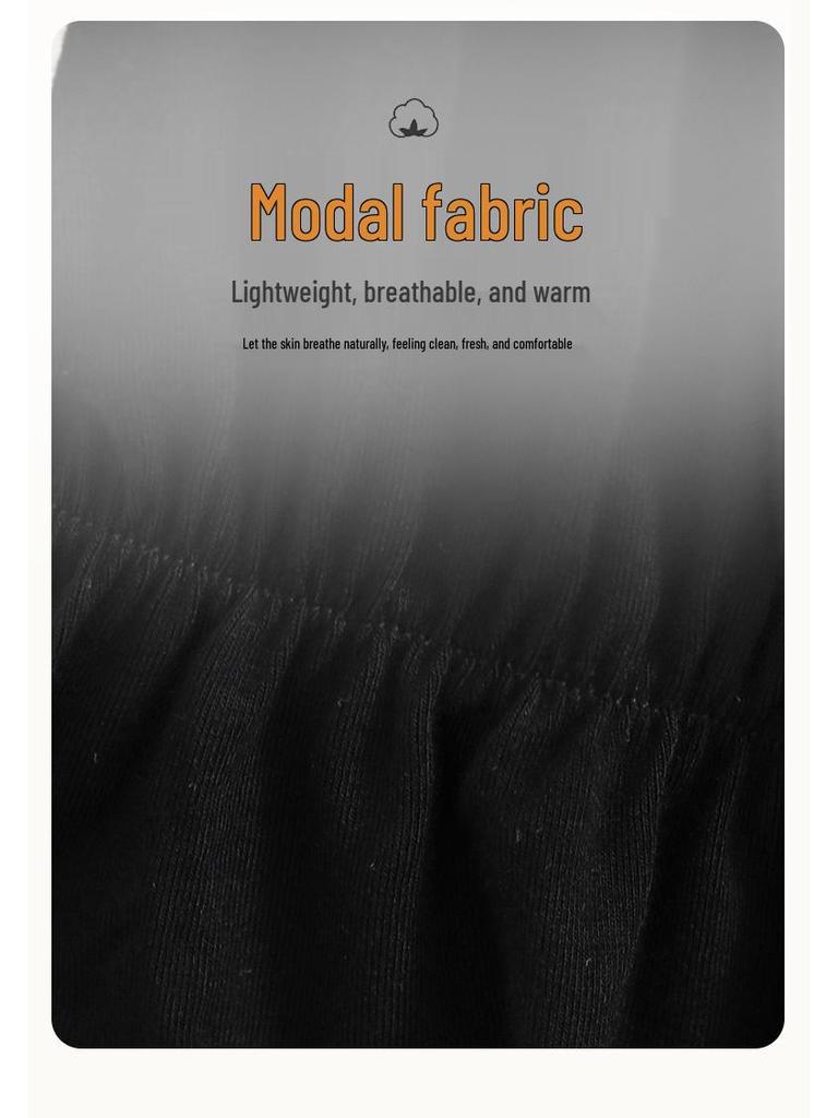 Autumn Plus Size Lace Long Sleeve Modal Dress - Versatile Women's Homewear Pajamas