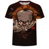 Summer Round Neck 3D Joker Resurrection Night Print Top Fashionable Casual Short Sleeved Men's T-shirts