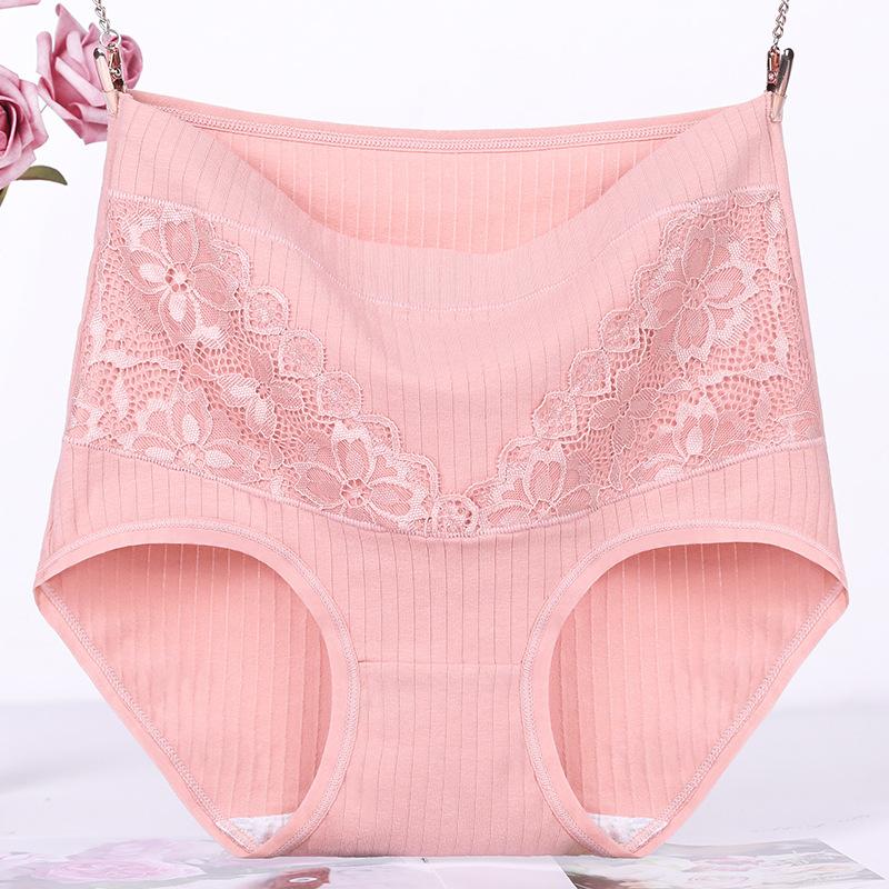 Women's Mother Style Middle Aged and Elderly Large Size Breathable Thin Briefs Underwear