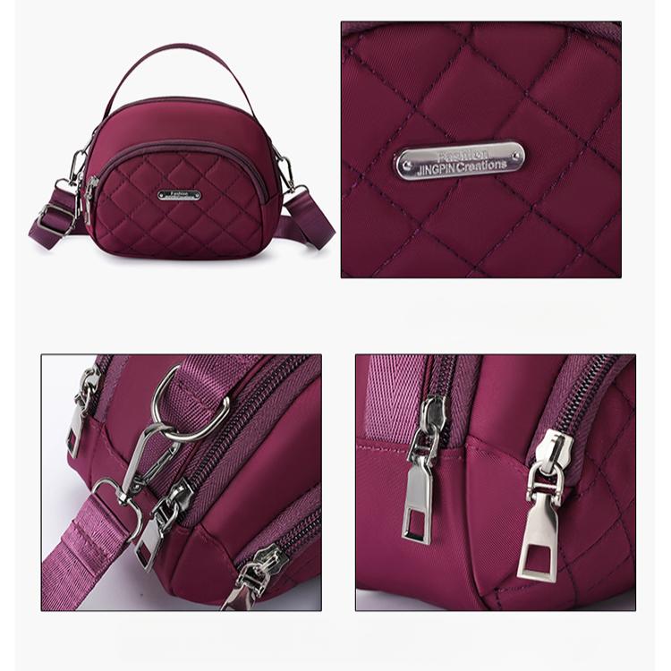 One Shoulder Versatile Mini Bag Casual Oxford Cloth Women's Bag Mobile Wallet Printed Nylon Cloth Bag Crossbody Bag