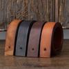 Headless Belt Men'S Leather Pin Buckle First Layer Pure Cowhide Strip Retro Matte Trend Buckle-Free Belt Belt Does Not Take The Lead