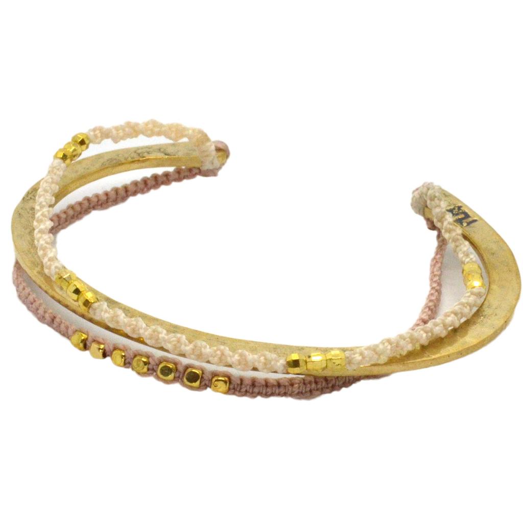 Wakami Bangle Bracelet Silk Strap Mix3 &
