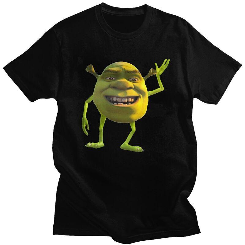 

2026 new Custom Funny SShreks Cartoon Film T Shirts Men Short Sleeved Tshirt Summer Tee Soft Cotton Slim unisex Tshirt Gift M