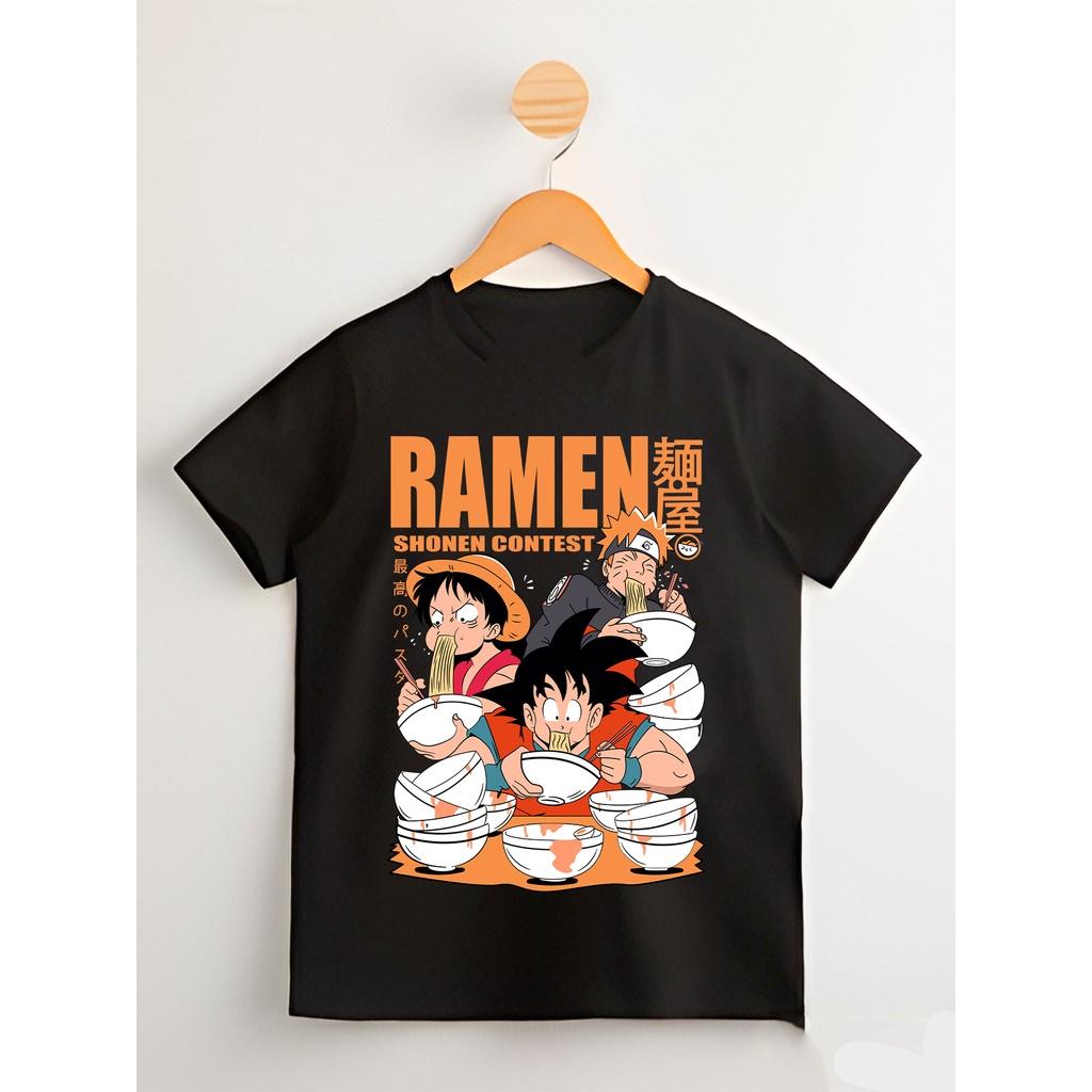ONE PIECE Luffy Japan Anime Herren Damen Sommer T-Shirt Print Harajuku Vintage Kurzarm Übergroß Locker Lässig Komfort Y2k Top