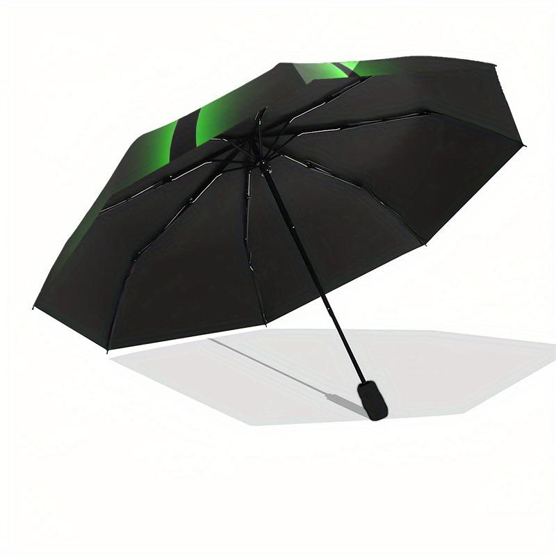 1pc Biohazard Symbol Glow Umbrella with Plastic Handle,Suitable for All Seasons Home Travel Outdoor UmbrellaM956
