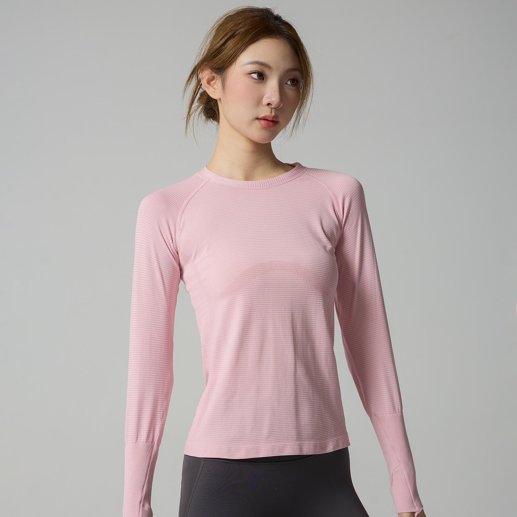 Дышащая узкая эластичная футболка для йоги – Быстросохнущая для пилатеса и тренировок Medium