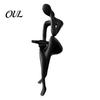 Abstract Line Art Sculpture 3D Printed Thinker Figurines Ornaments, Minimalist Sculptures for Home Office Bookcase Decor, Nordic Style Literary Gifts