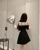 Elegant Bow One-Shoulder Strappy Dress for Summer 2026