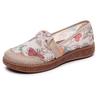 Damen Espadrilles im ethnischen Sommerstil: Atmungsaktiv, Weiche Sohle, Rutschfest, Slipper aus Peking-Stoff