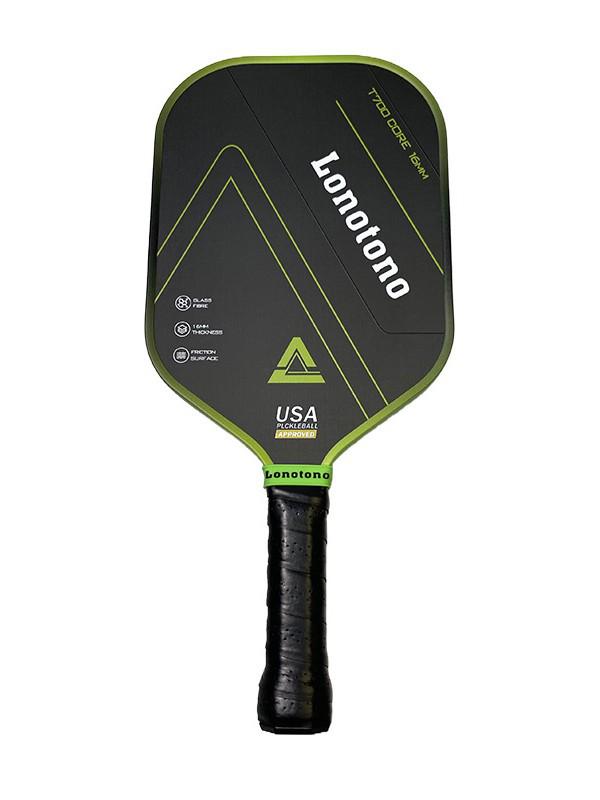 Carbon Fiber Matte Pickleball Paddle with T700 Honeycomb Core 410*186*16mm зелёный