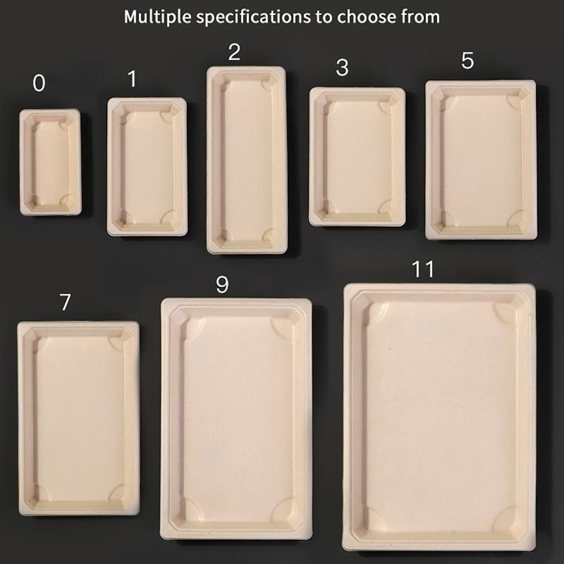 Disposable Sushi Box Home Takeaway Packaging Box Environmentally Friendly And Biodegradable Rectangular Sushi Plate Meal Box