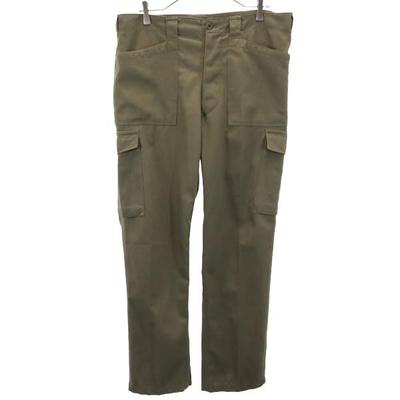 Austrian Army 80s Military Cargo Pants Khaki Button Fly Men's Used
