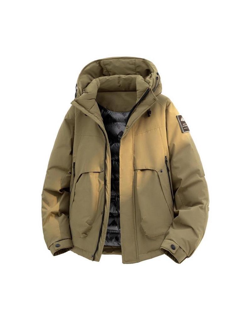 Men's Autumn-Winter Casual Cotton Sport Jacket: Trendy, Thickened Ski and Workwear Outerwear