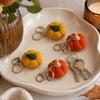 Knitted Pumpkin Keychain Crochet Ornament for Bag Decoration