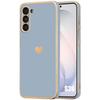 Silicone Case - BOOLING - for Samsung Galaxy S26 - Slim Shockproof with Heart Pattern - Blue