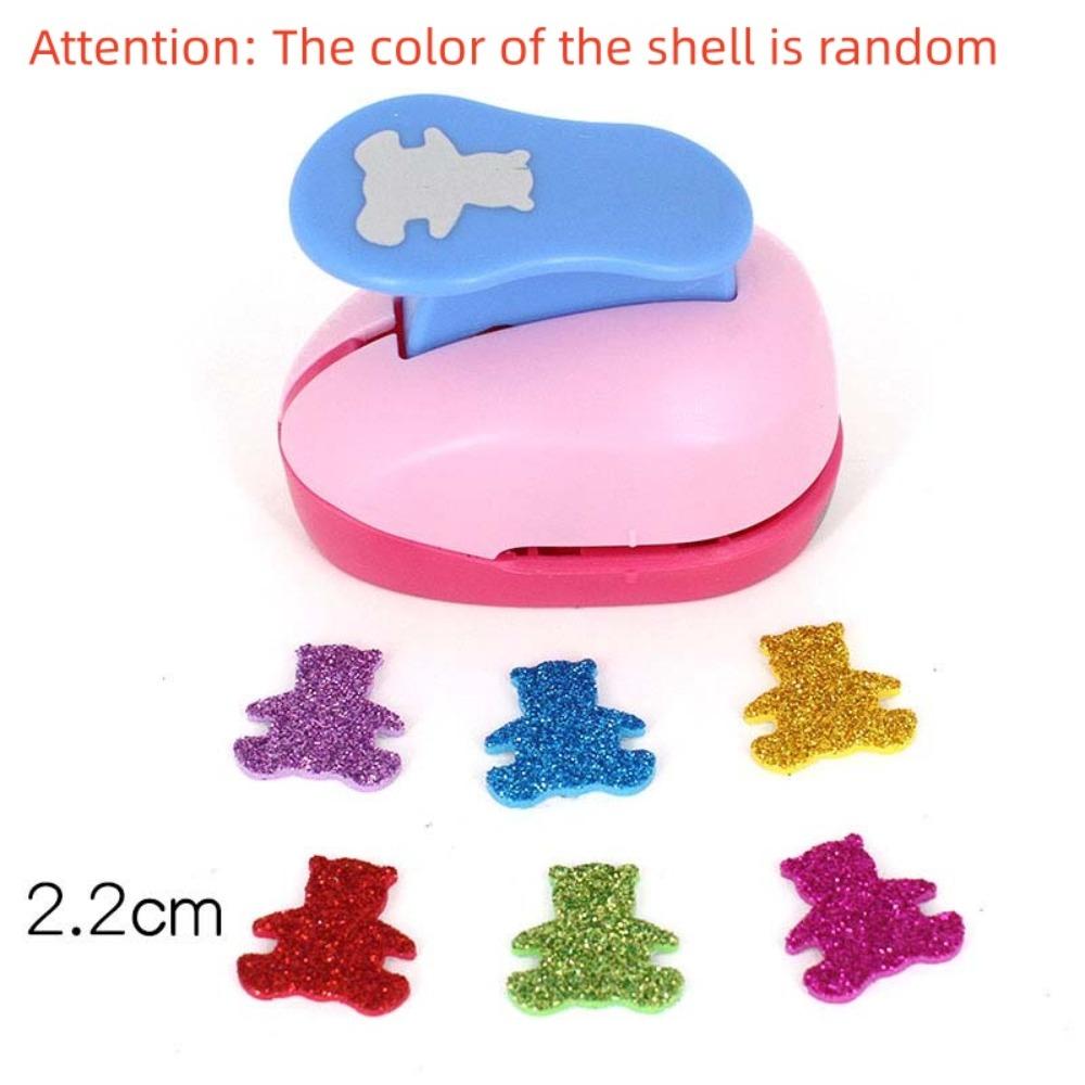 7*6*4cm Flower Furador Random Color DIY Embossing Punches DIY Paper Cut Puncher  for Card