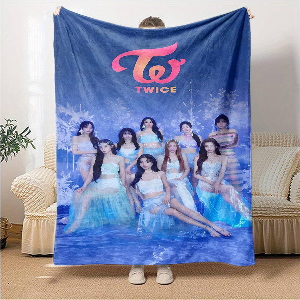 Twice Blanket Ultra-Soft Great for Office Couch Bed Four Seasons Multipurpose Warmthful Decor Ideal Gift For Birthday Valentine'S Day